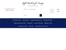 Tablet Screenshot of giftbasketsforeurope.com